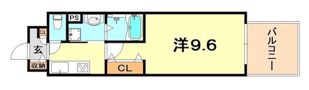 ヘスティア神戸の間取り画像