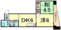 奥野ビルの間取り画像