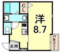 ラ・フォルム西宮北口の間取り画像