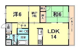 レインボー甲東の間取り画像