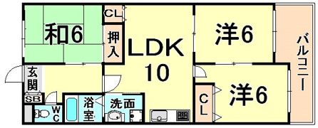 ファースト園田の間取り画像