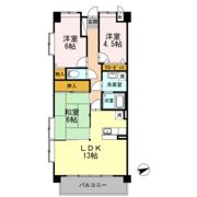 プラザハイツ二ツ屋F棟の間取り画像