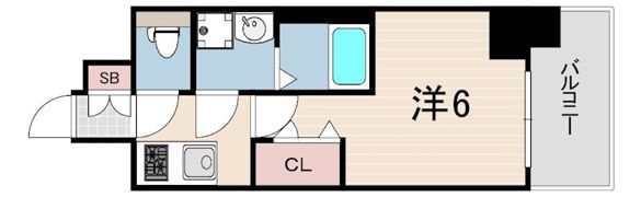 レジュールアッシュ神戸ヴィヴァンの間取り画像
