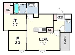 REGALEST武庫川7の間取り画像