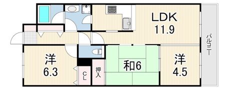 コスモ塩屋の間取り画像