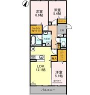 ラポール岡本の間取り画像