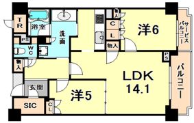 ルネグラン夙川北名次の間取り画像