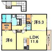 ラッジョ・クラルテ クラルテの間取り画像