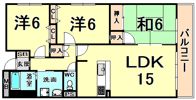 コンフォート南野の間取り画像