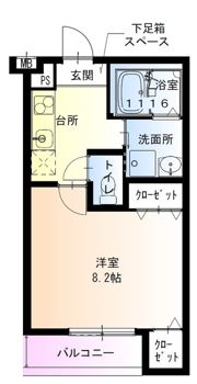 フジパレス稲野駅北1番館の間取り画像