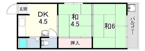 垂水ハイツの間取り画像