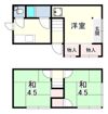 東垂水2-22-4テラスの間取り画像