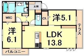 ルクリア A棟の間取り画像