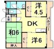 門戸パレスの間取り画像