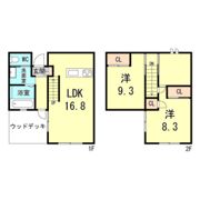 エクリュ西宮里中の間取り画像