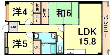 クリスタルの間取り画像