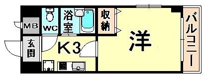 エムシステム武庫之荘1の間取り画像