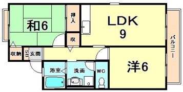プリシェール上甲子園 B棟の間取り画像