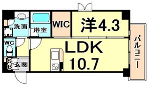 CASA甲子園口1の間取り画像