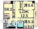 CASA甲子園口1の間取り画像