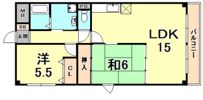 夙川喜一マンションの間取り画像