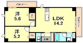 シュマン ヴェールの間取り画像