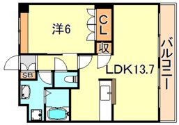 WEST HILLS 弐番館の間取り画像