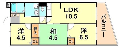 メルディアキューブ舞子の間取り画像