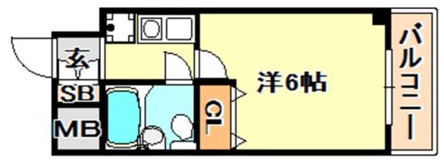 ダイアパレス水木通弐番館の間取り画像