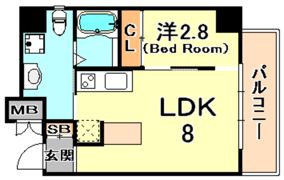 シティフラット六甲道2の間取り画像