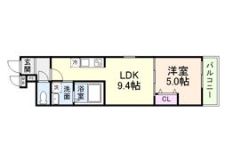 フジパレス神戸神明町の間取り画像