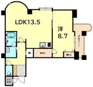 チェリービュウ芦屋川の間取り画像