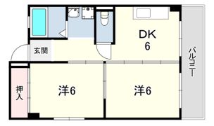 マンション住吉南の間取り画像