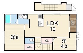 ハルカス ウエストの間取り画像