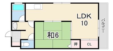 ハイツサンライズの間取り画像