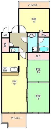 パルピアマンションの間取り画像