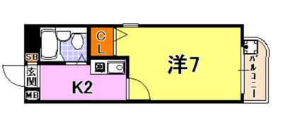 ヴィラ元町の間取り画像