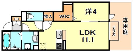 フェーブ千代が丘の間取り画像