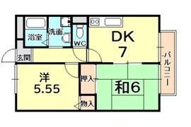 ハイム桜谷の間取り画像