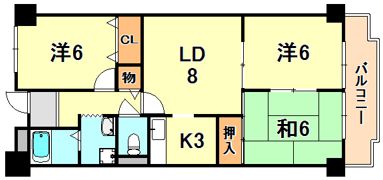 パールヒル清水が丘の間取り画像