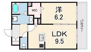 ディアコート立花の間取り画像