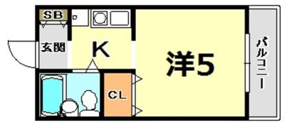 マツバラハイツの間取り画像