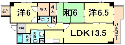 タカマツレジデンス園田ノースの間取り画像