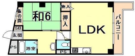 西宮センタービルの間取り画像