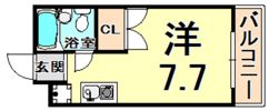 サンガーデンルーム1の間取り画像