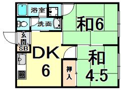 瑞ヶ池 久保ハイツの間取り画像
