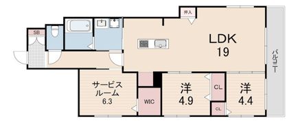 HEBEL MAISON 甲子園の間取り画像