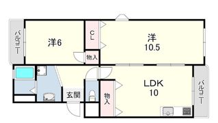 メゾン大津和の間取り画像