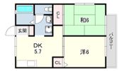 ハイツ中島の間取り画像
