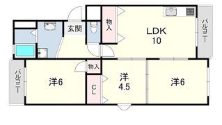 メゾン大津和の間取り画像